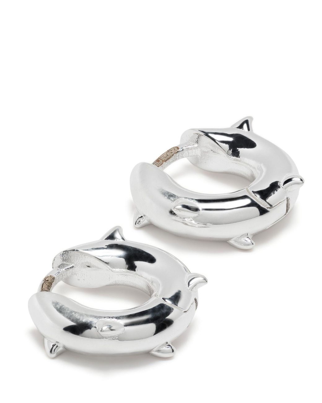Hatton Labs Sterling Thorn Hoop Earrings in White for Men | Lyst UK