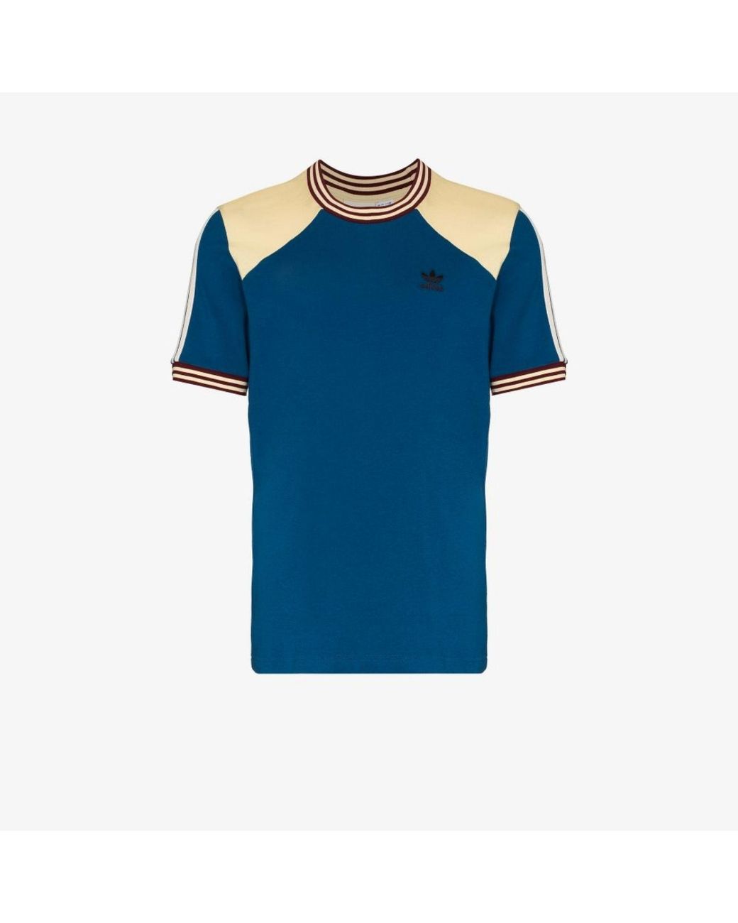 Tシャツ・カットソー WALES BONNER Men T Shirts US25KN31KN04 Blue adidas by Wales Bonner Graphic Tee in Blue | FWRD