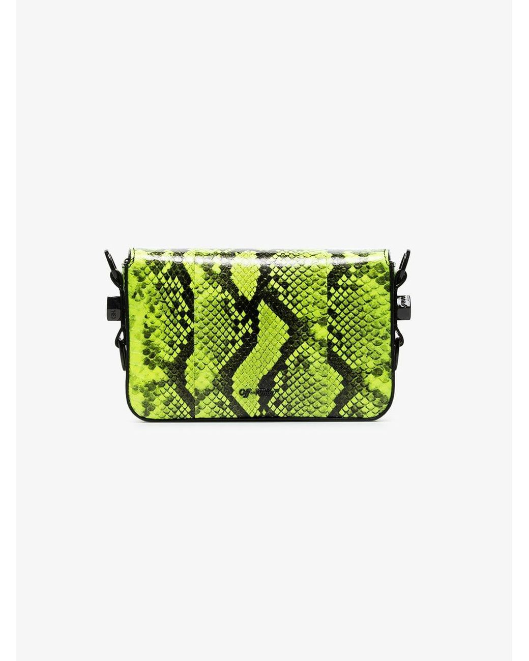 Off white snakeskin bag store