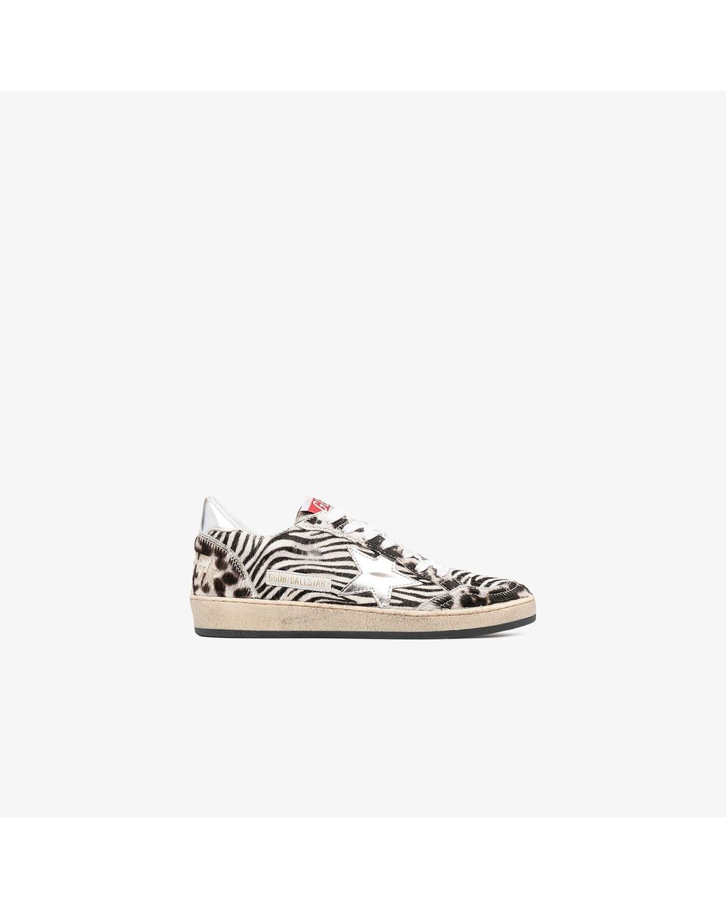golden goose zebra print superstar sneakers