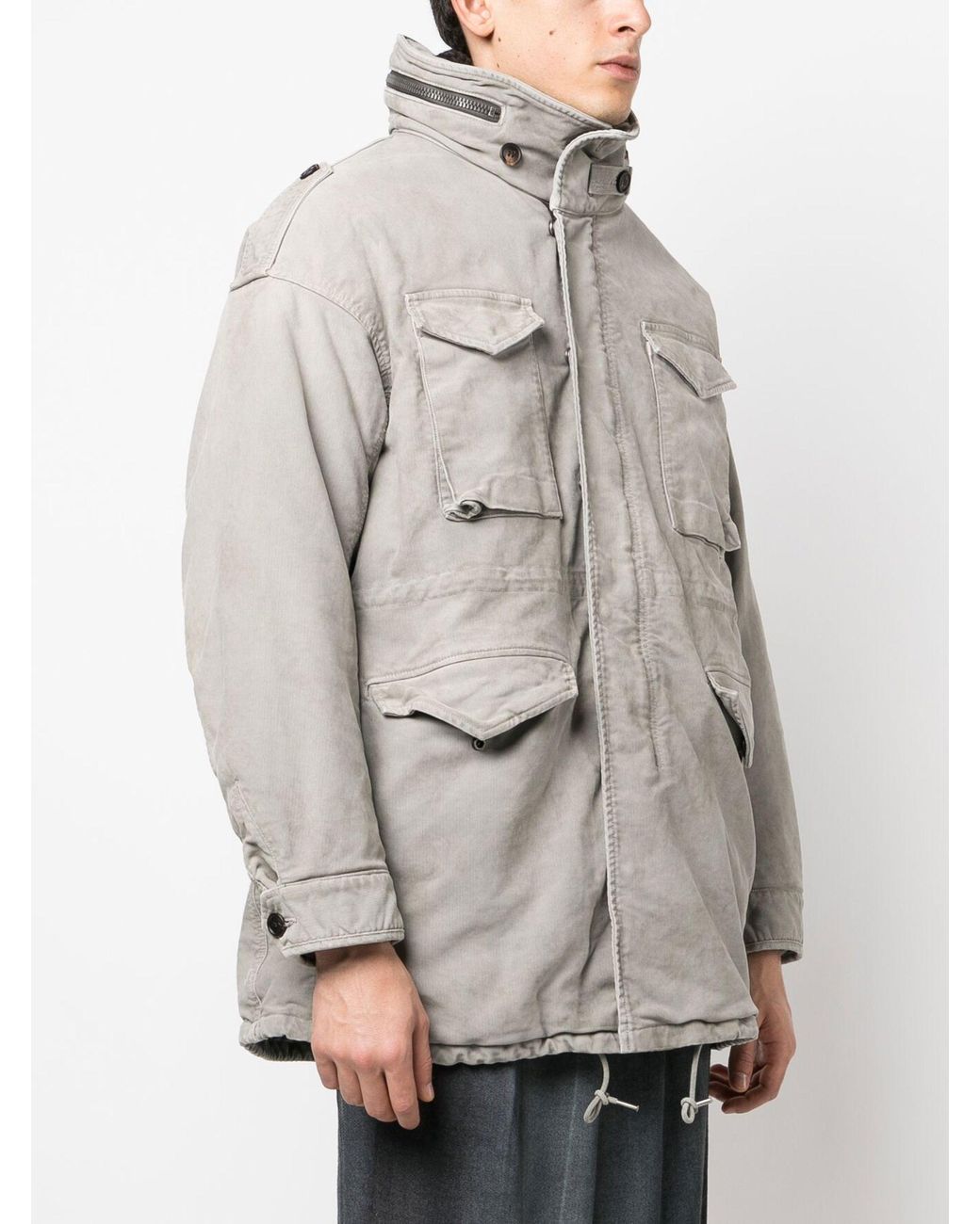 Visvim Bickle Parka Coat in Grey for Men | Lyst Australia
