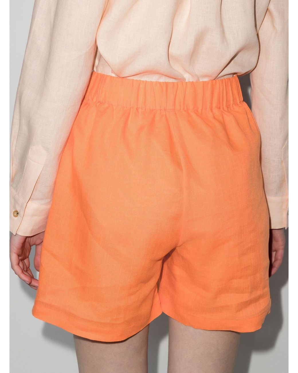 Asceno Zurich Organic Linen Shorts in 