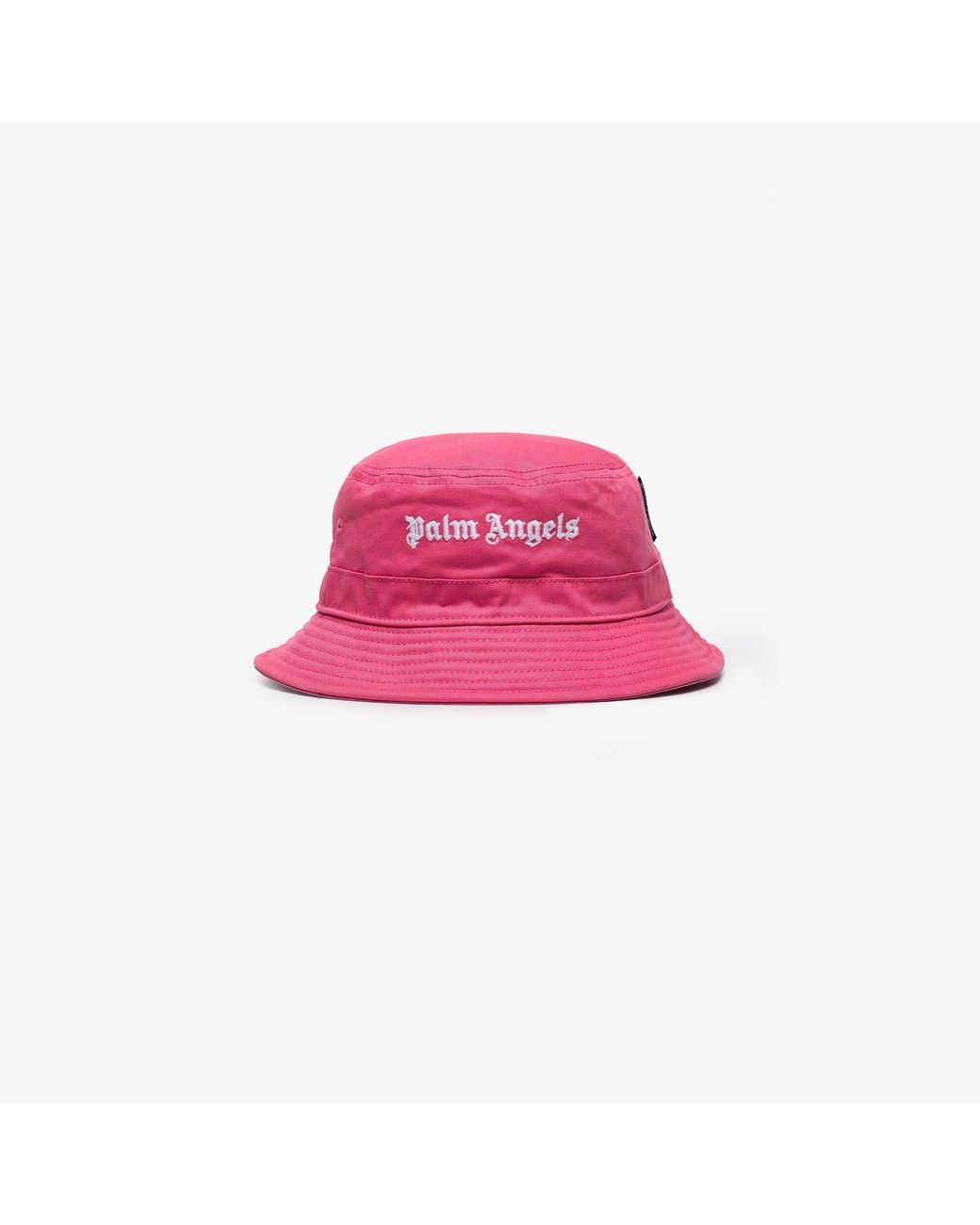 Palm Angels Cotton Logo Bucket Hat in 