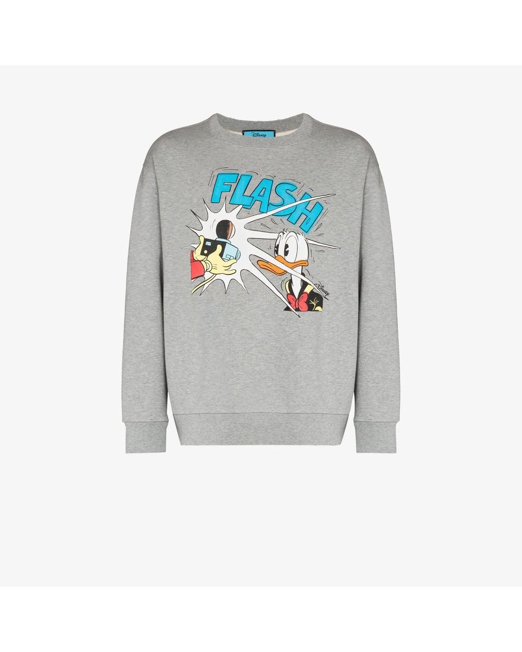 Gucci X Disney Donald Duck Flash Sweatshirt in Gray for Men Lyst