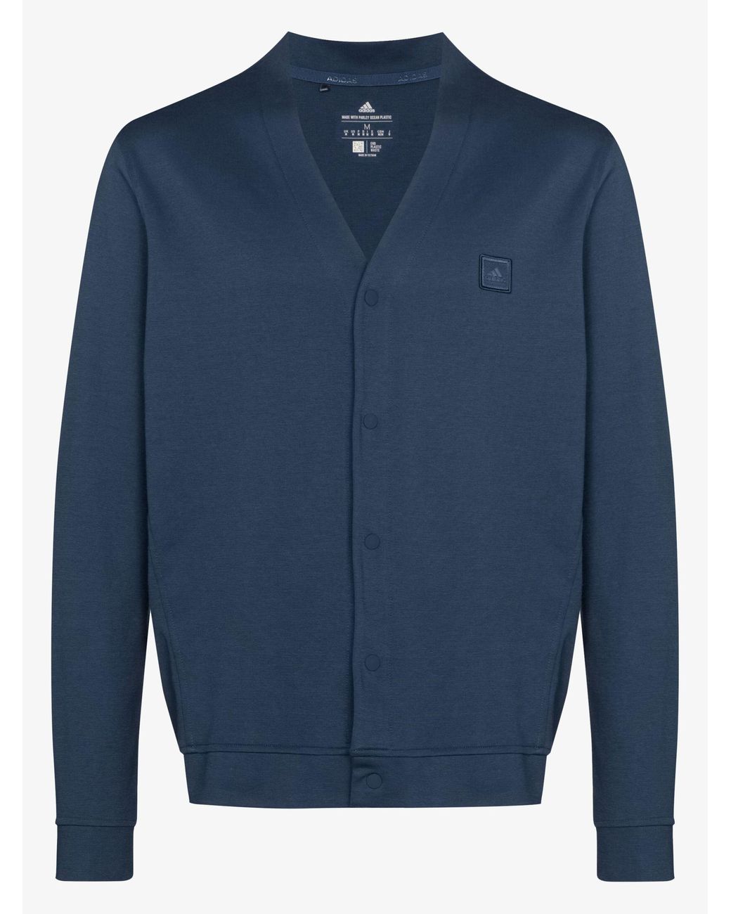 Cotton Blue Go-to Logo Cardigan for Men 