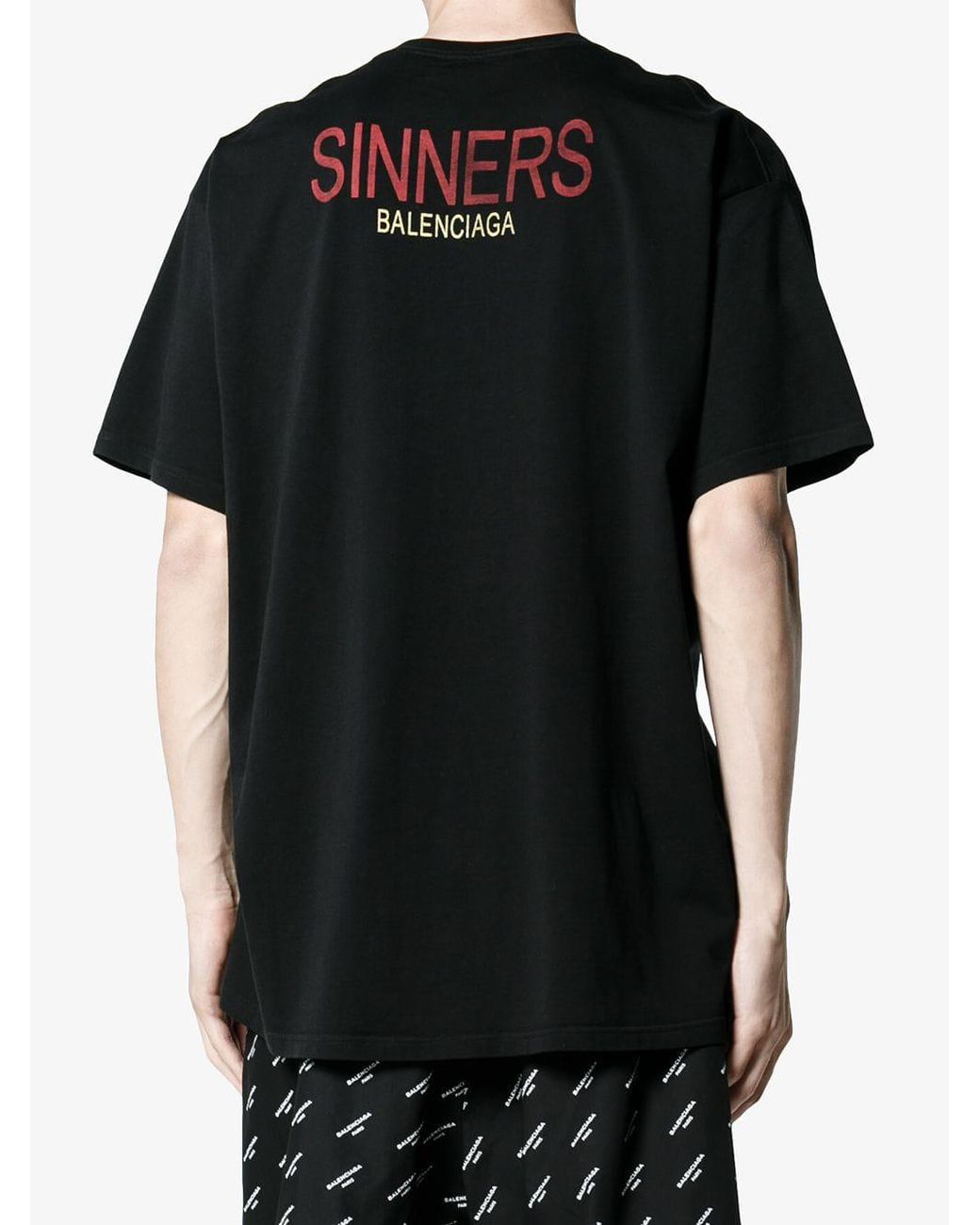 Indsigtsfuld feminin sagtmodighed Balenciaga Sinners T-shirt in Black for Men | Lyst