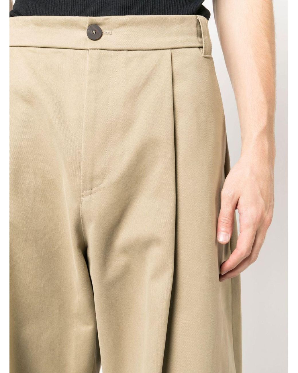 Studio Nicholson Wide-leg High-waisted Trousers - Men's - Cotton