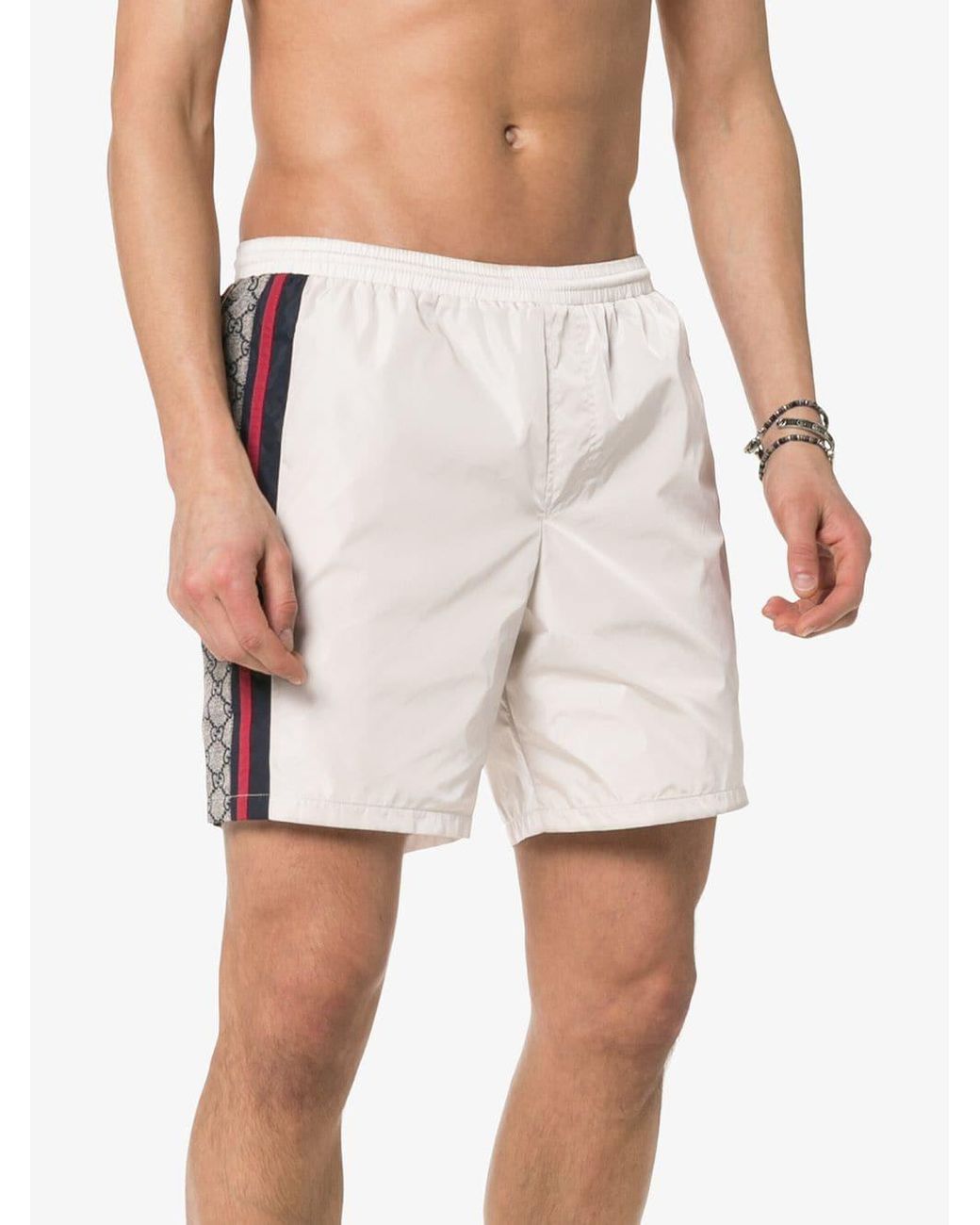 White gucci swim shorts Clearance