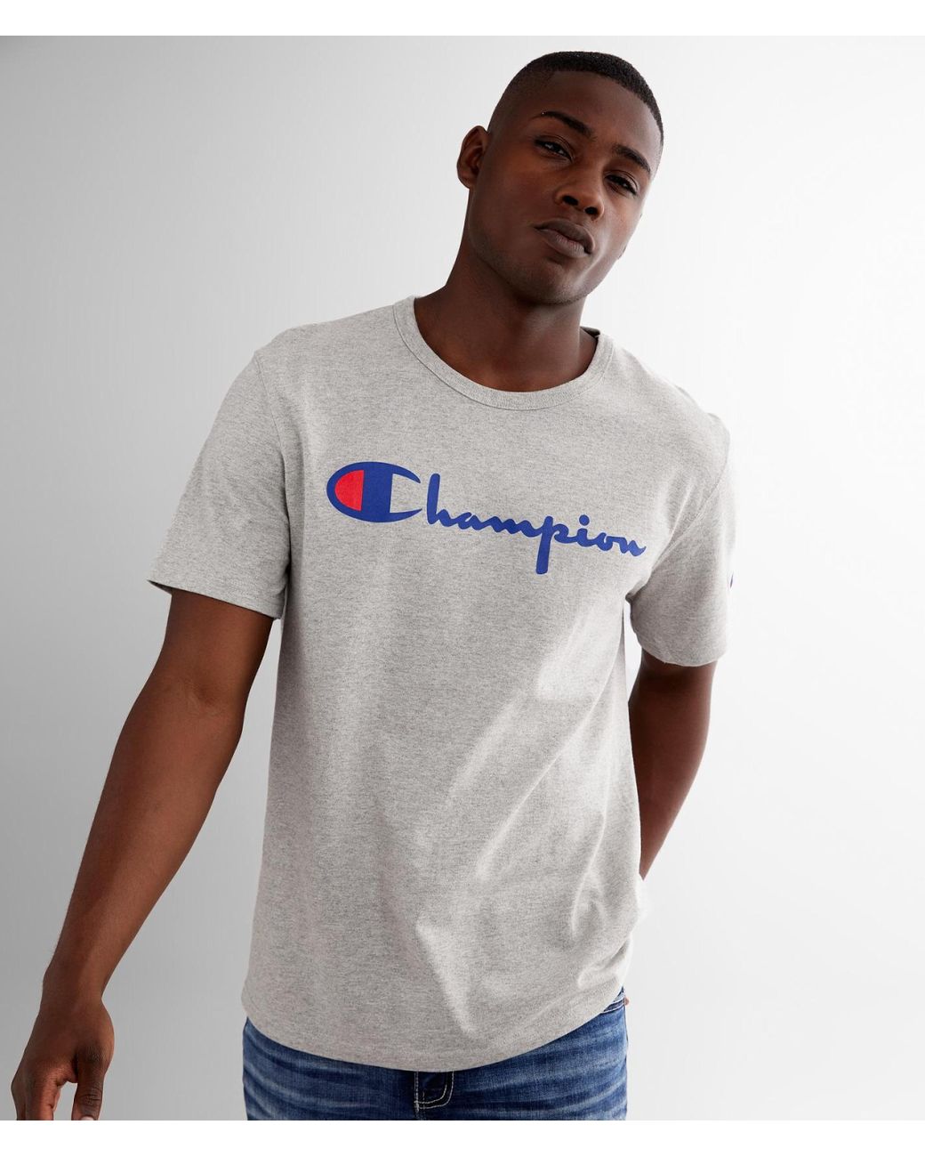 Champion ® Heritage T-shirt in Grey (Gray) for Men - Lyst