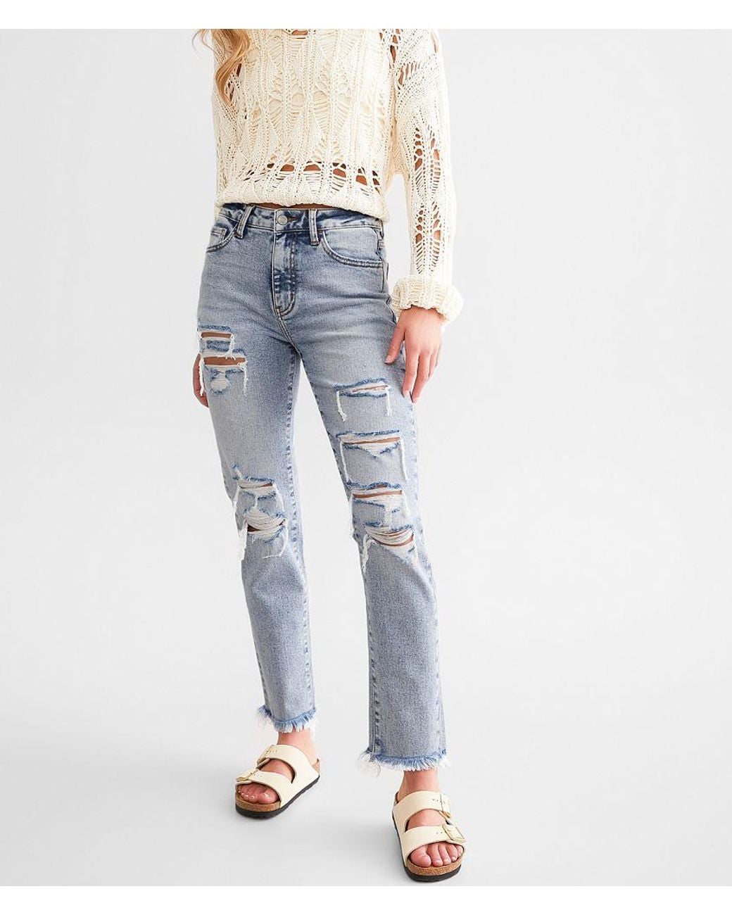 Willow & Root Blue The Mom Jean