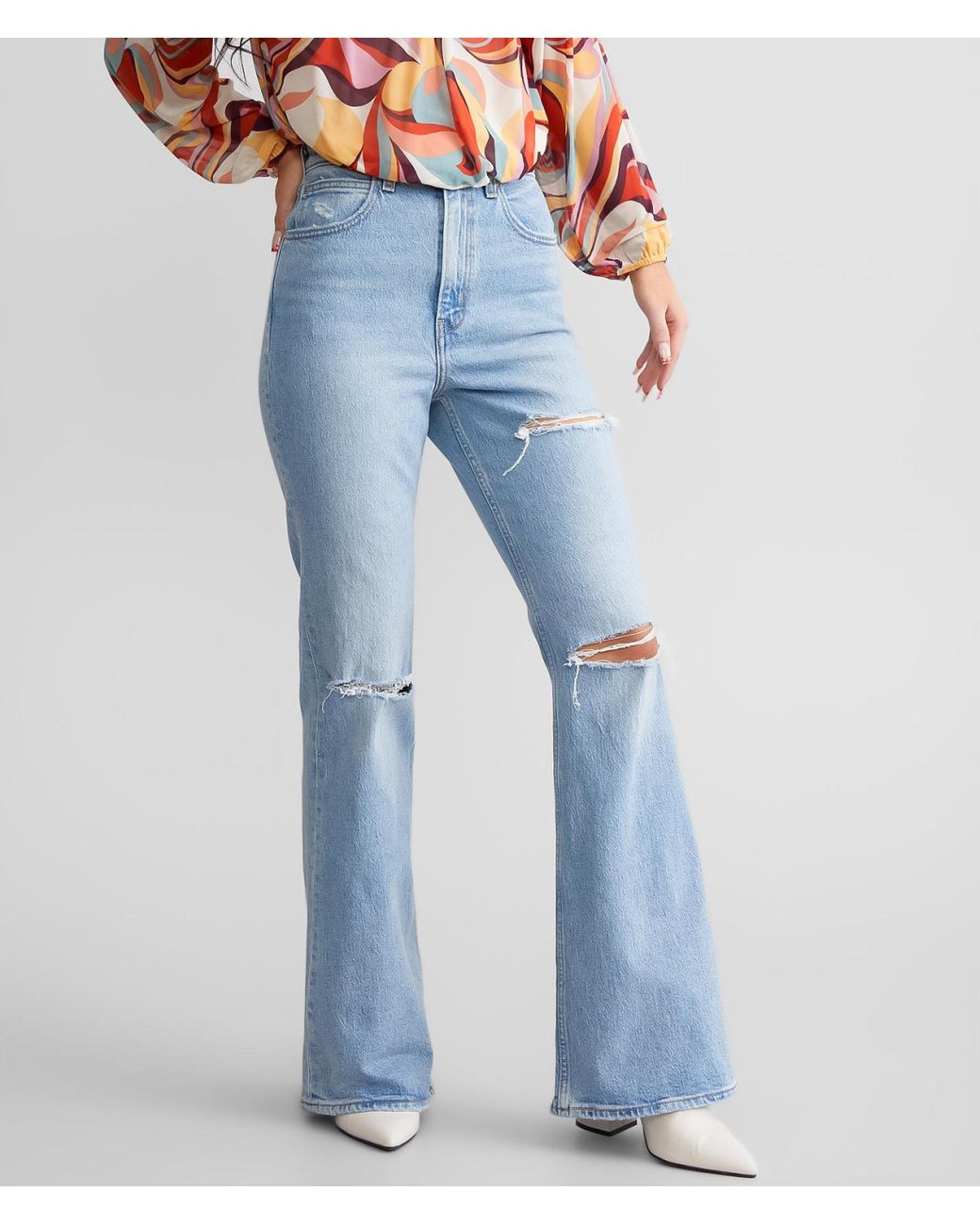 Levi's 70's High Rise Flare Jean in Blue | Lyst