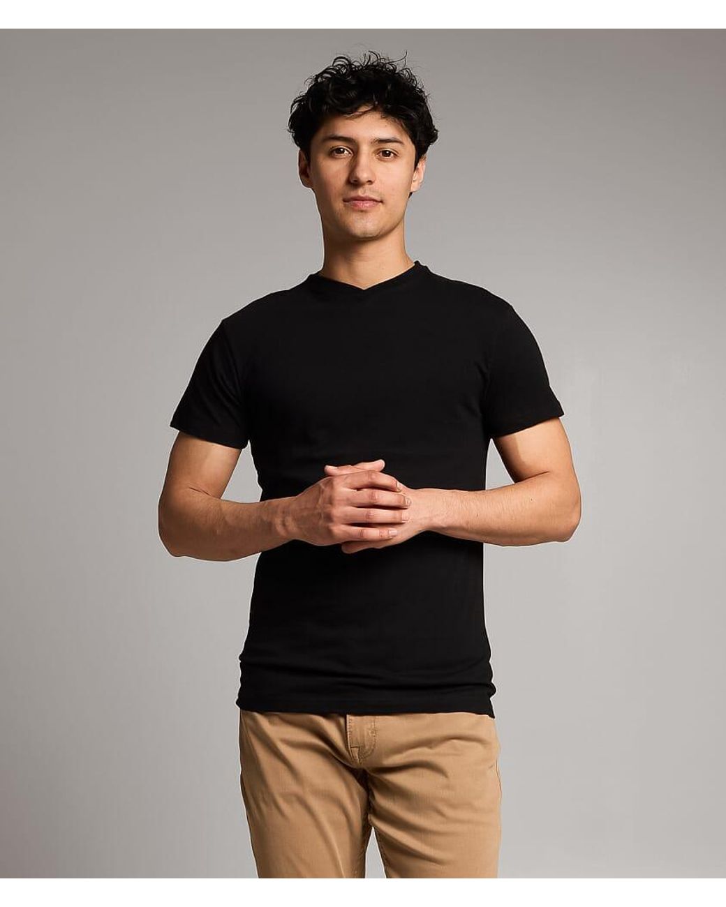 BKE Black Basic T-Shirt for men