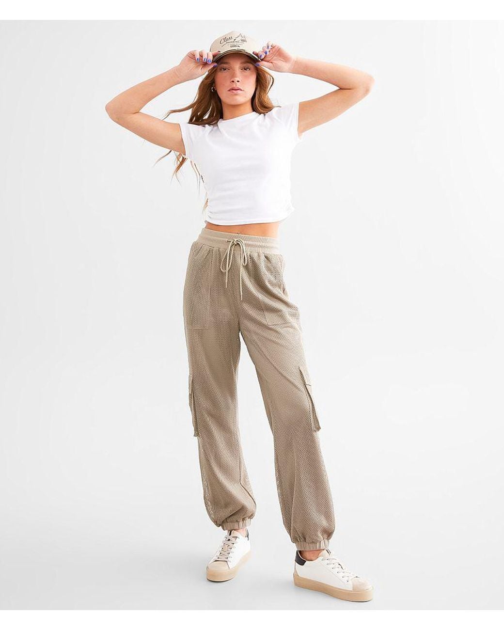 Gilded Intent Natural Jersey Net Cargo Jogger
