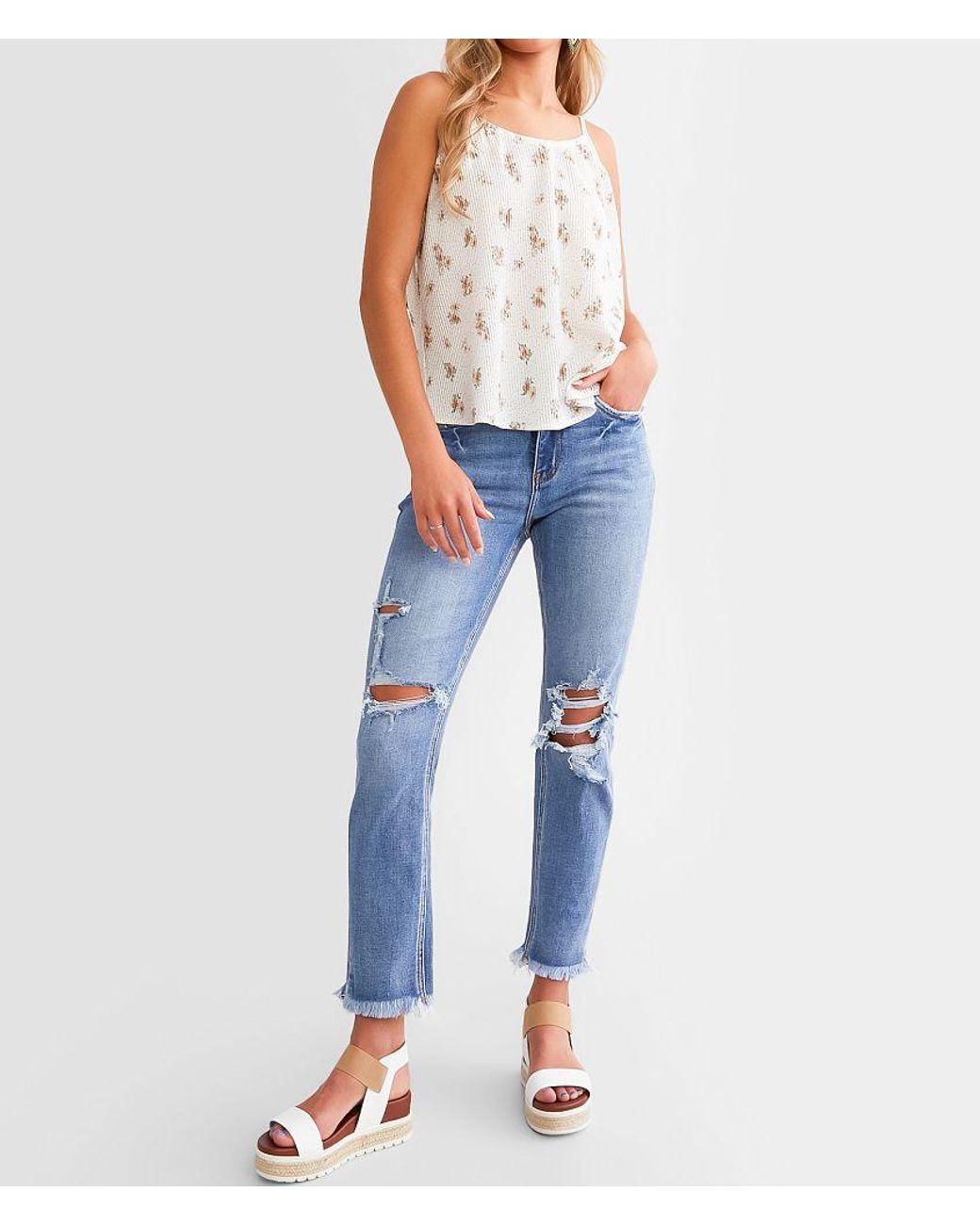 Willow & Root Blue The Mom Jean