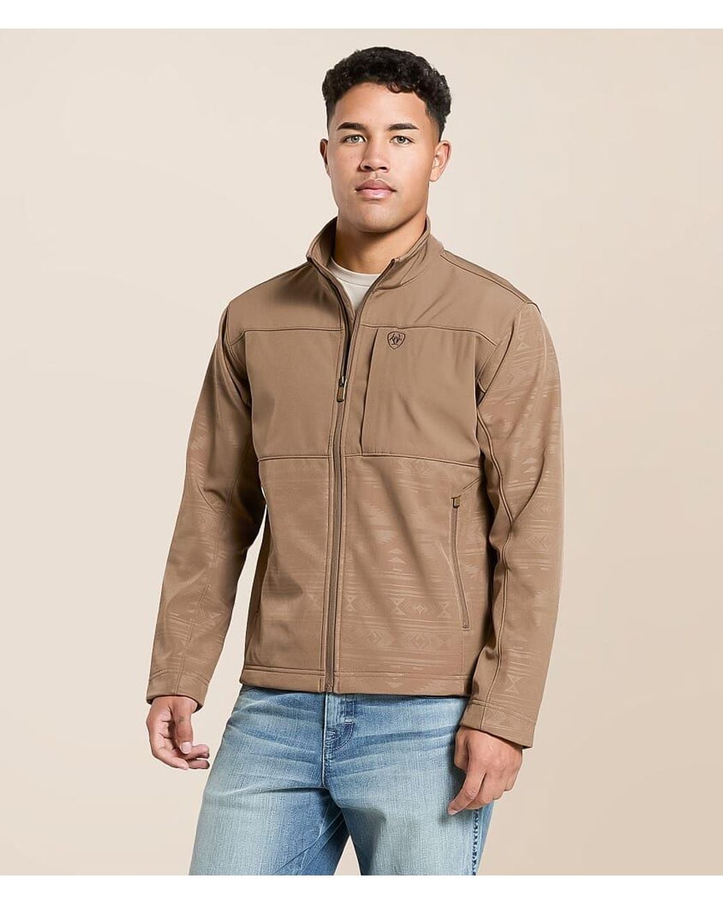 Ariat Natural Vernon Softshell Jacket for men