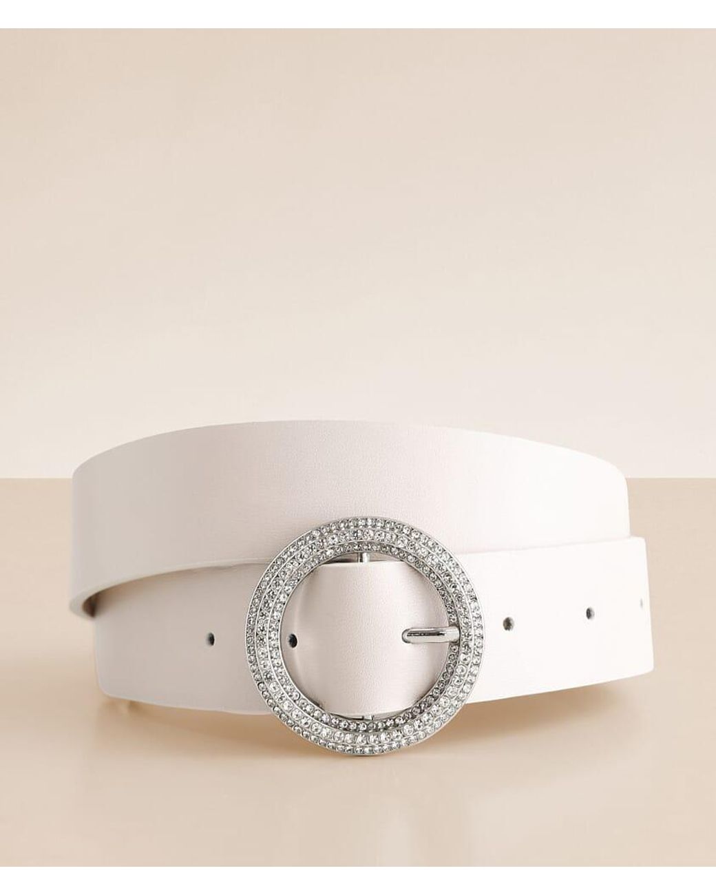BKE Natural Glitz Buckle Belt