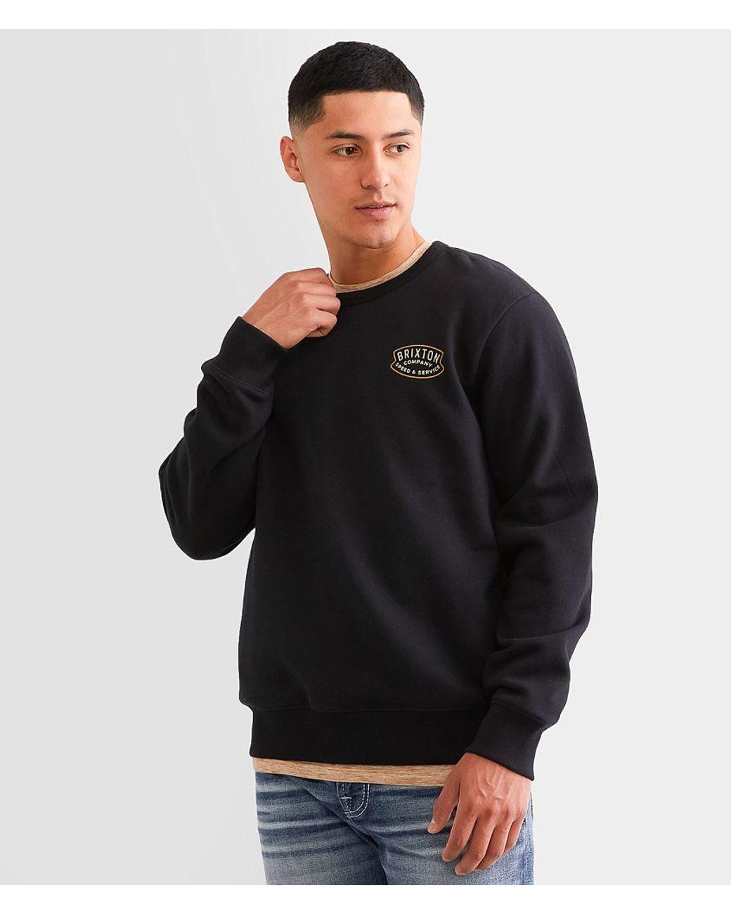 Brixton Black Gasket Pullover for men
