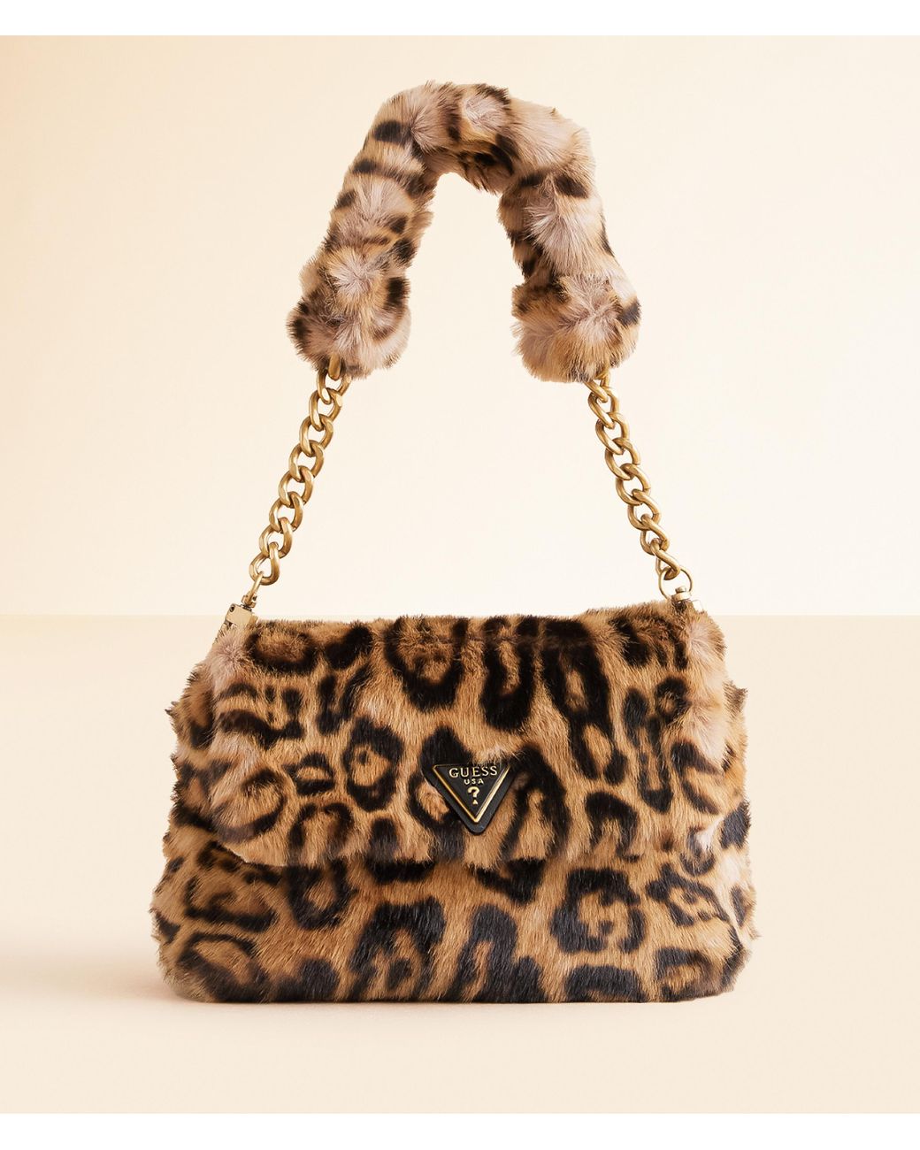 guess leopard mesh - small