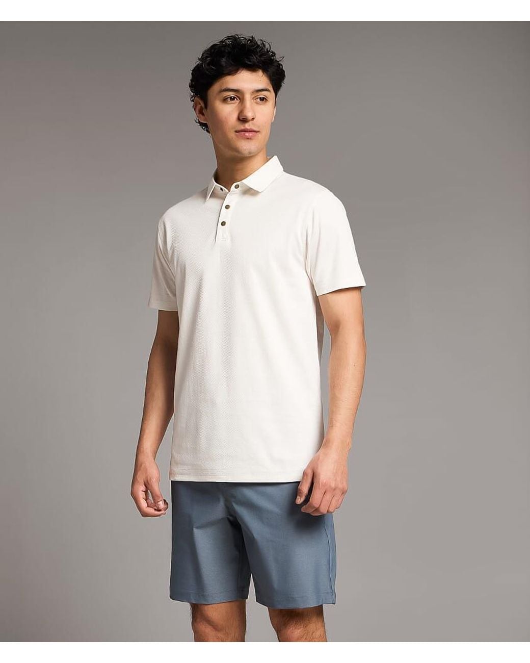 BKE Gray Performance Polo for men