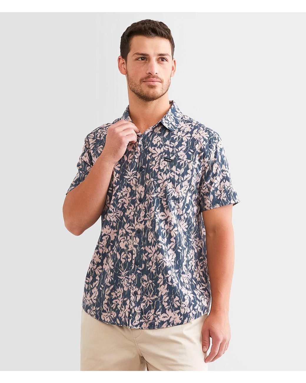 RVCA Blue Anytime Shirt for men