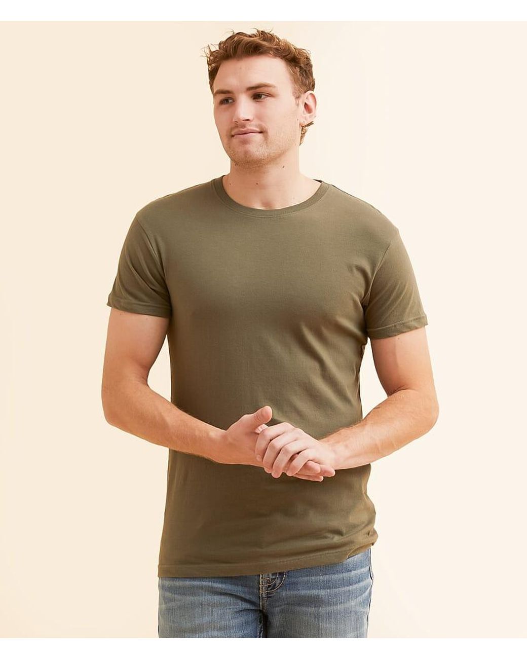 BKE Green Basic T-Shirt for men