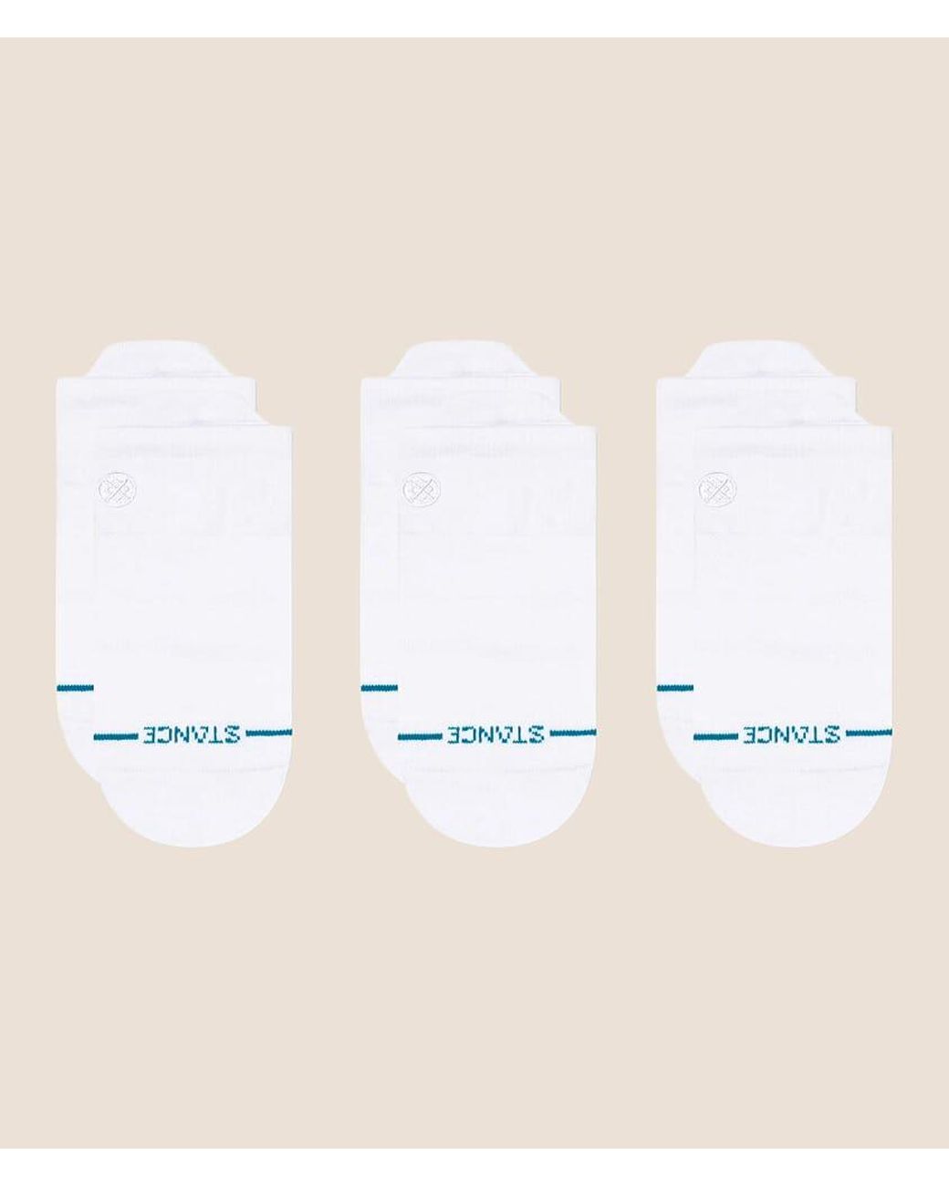Stance White 3 Pack Icon Socks for men