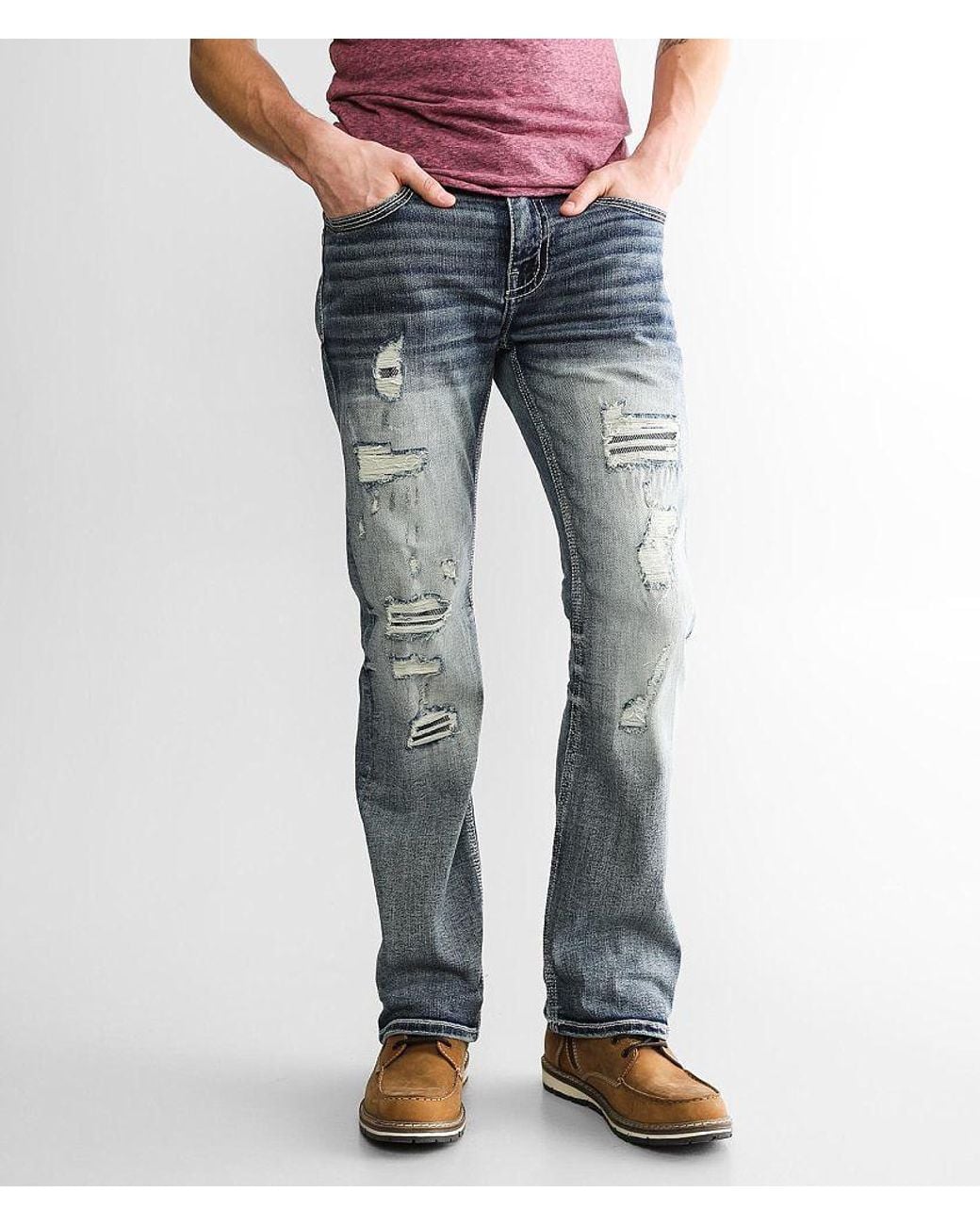 BKE Blue Aiden Boot Stretch Jean for men