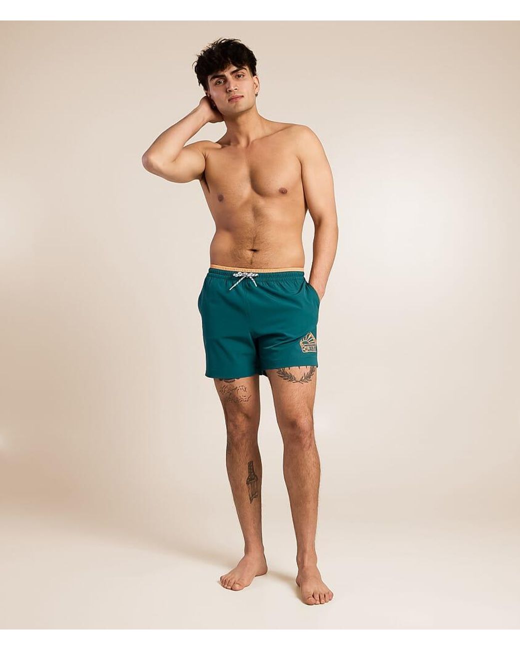 Chubbies Blue The Rusty Cobalt Stretch Swim Trunks for men