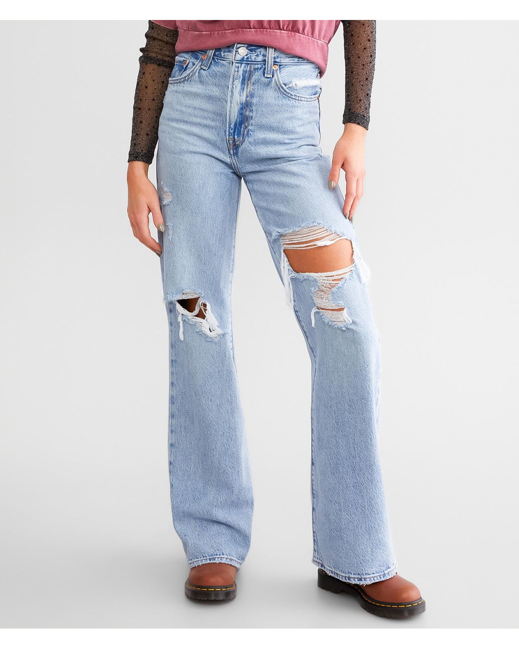 Levis RIBCAGE WIDE LEG H223 Blue