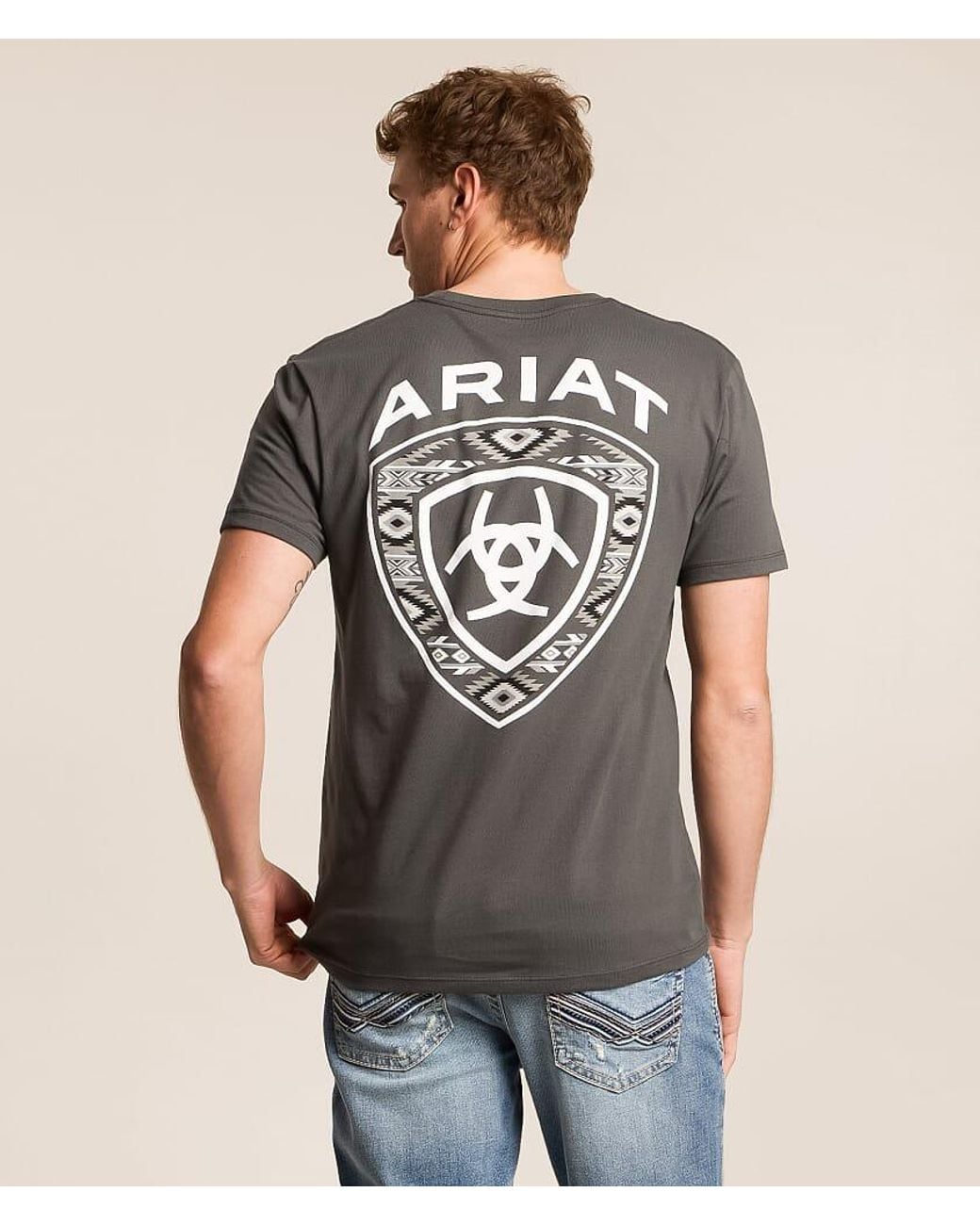 Ariat Gray Pristine Shield T-Shirt for men