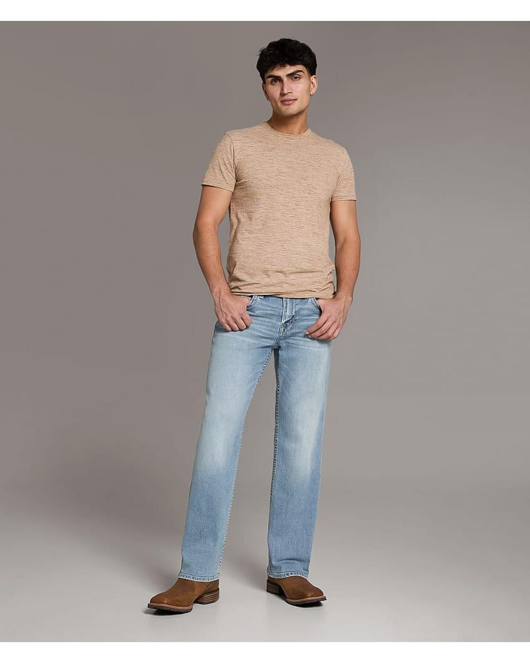 BKE Blue Tyler Boot Stretch Jean for men
