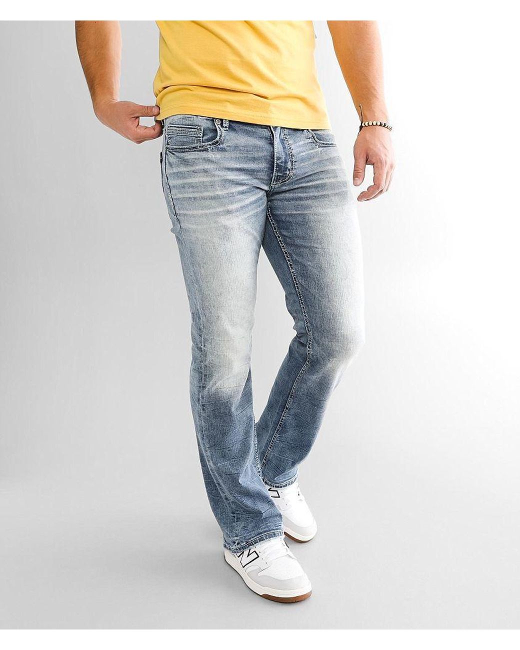BKE Blue Aiden Boot Stretch Jean for men