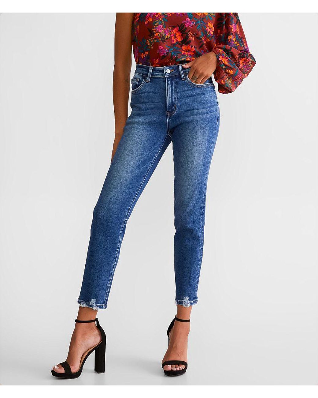 Willow & Root Blue The Mom Jean