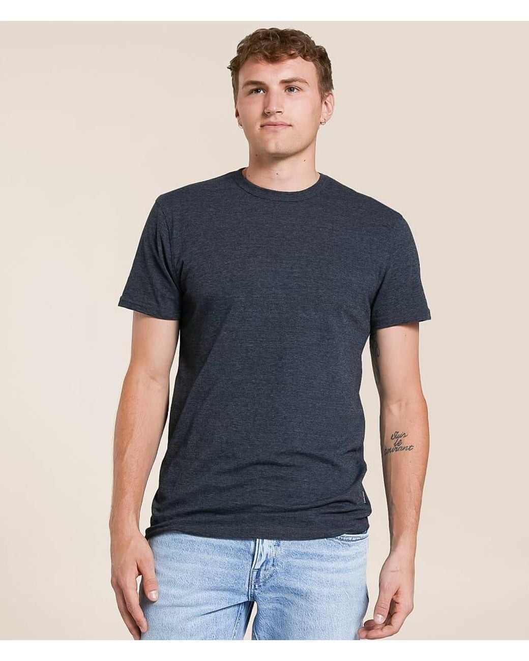Departwest Blue Basic T-Shirt for men