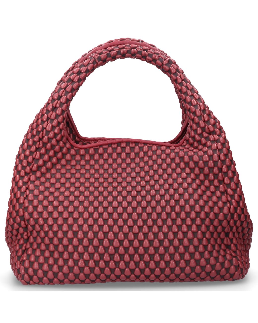 Tissa Fontaneda Taschen Handtasche SIMPLE MATTER M Nappaleder Logo bordeaux  in Rot | Lyst DE