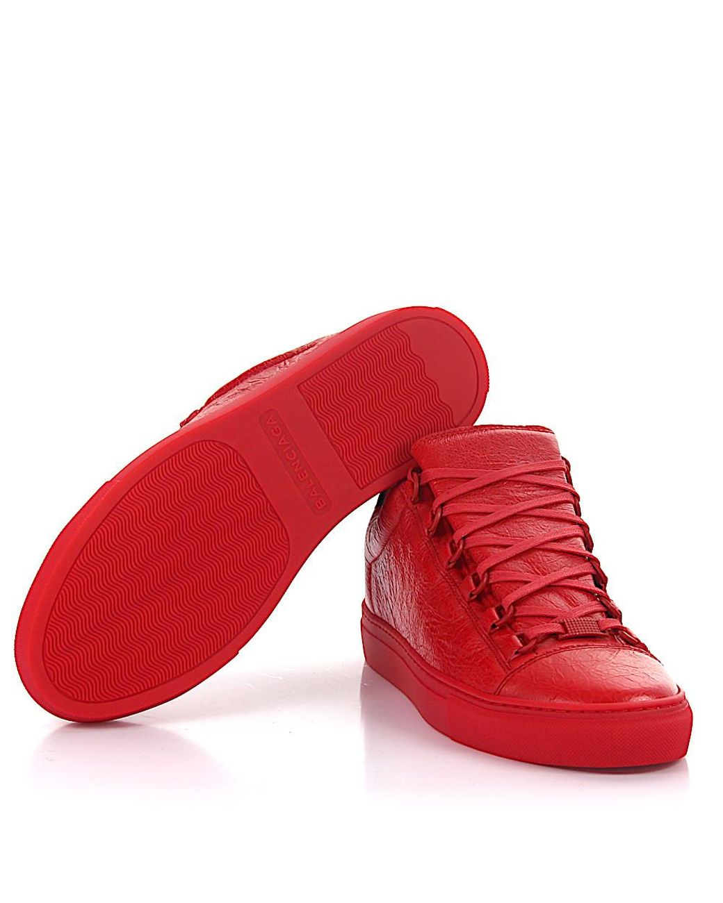 Balenciaga  Shoes  Mens Balenciaga Arena Low Red Sneakers Size 4   Poshmark