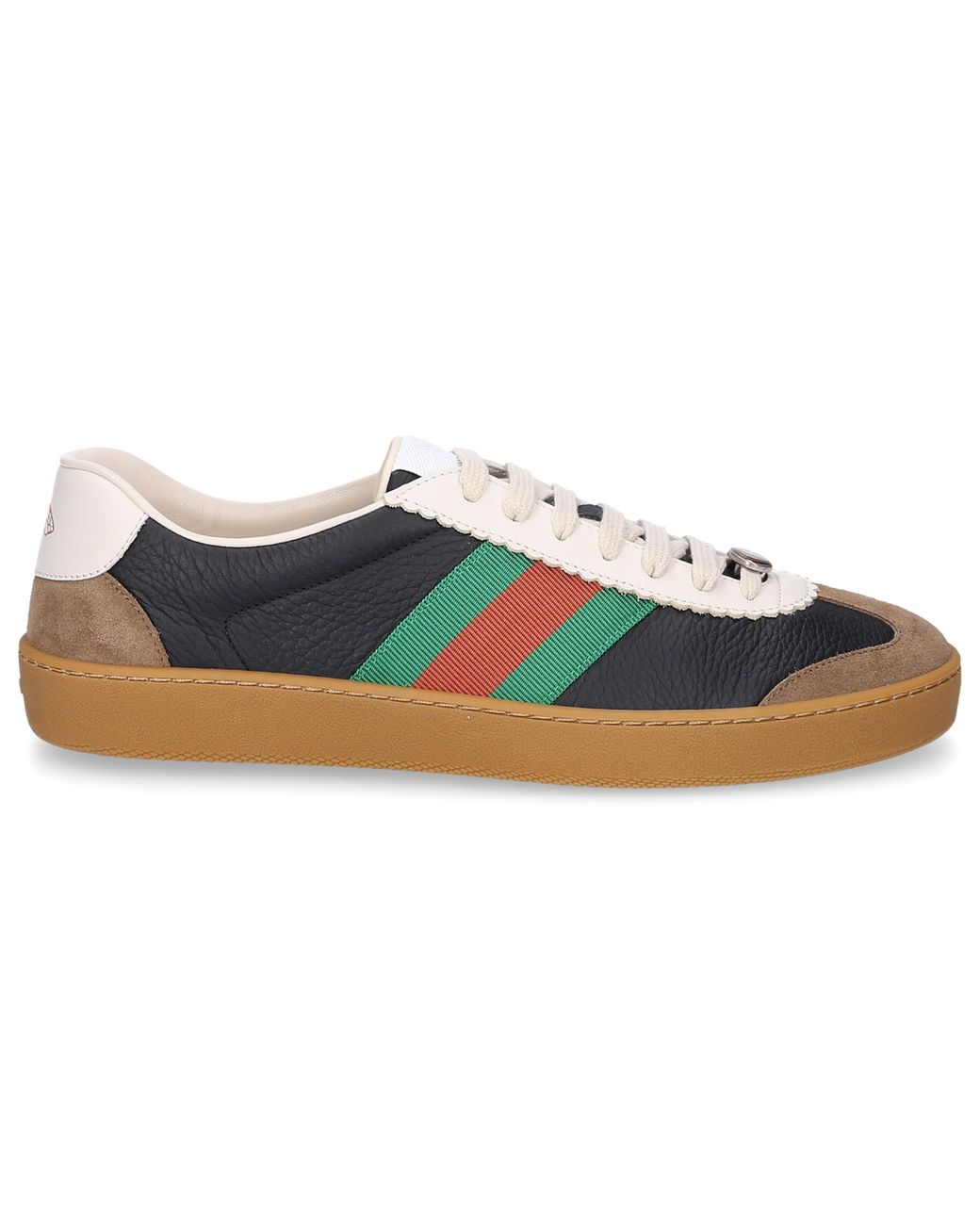 Gucci Leather And Suede  Sneakers in Black for Men Lyst