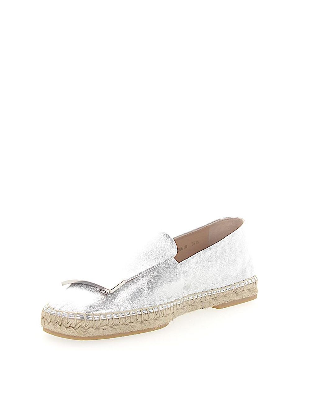 silver espadrilles