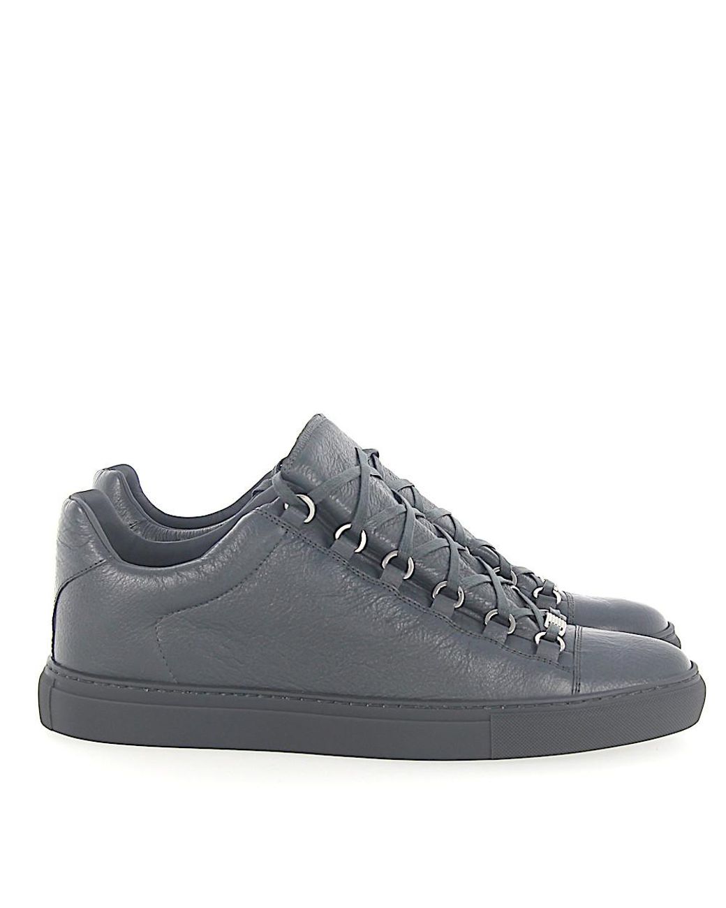 Balenciaga Leather Sneaker Arena Low Leder Grau Crinkled in Grey (Grey) for  Men | Lyst UK