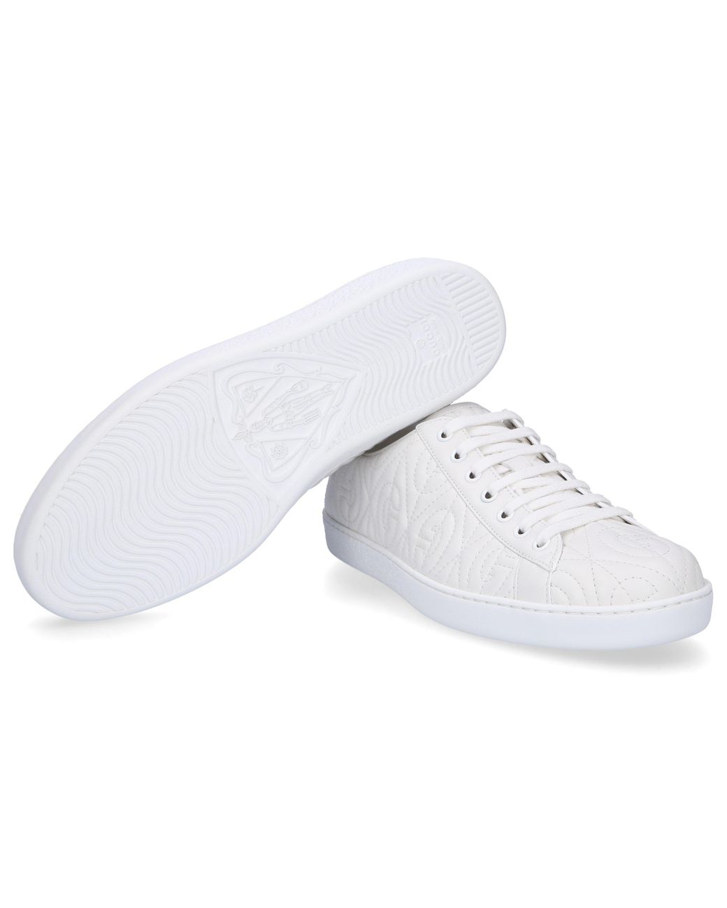 plain white gucci trainers