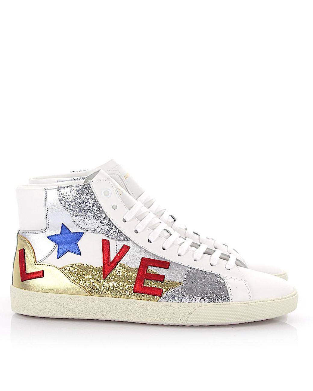 saint laurent sneakers gold
