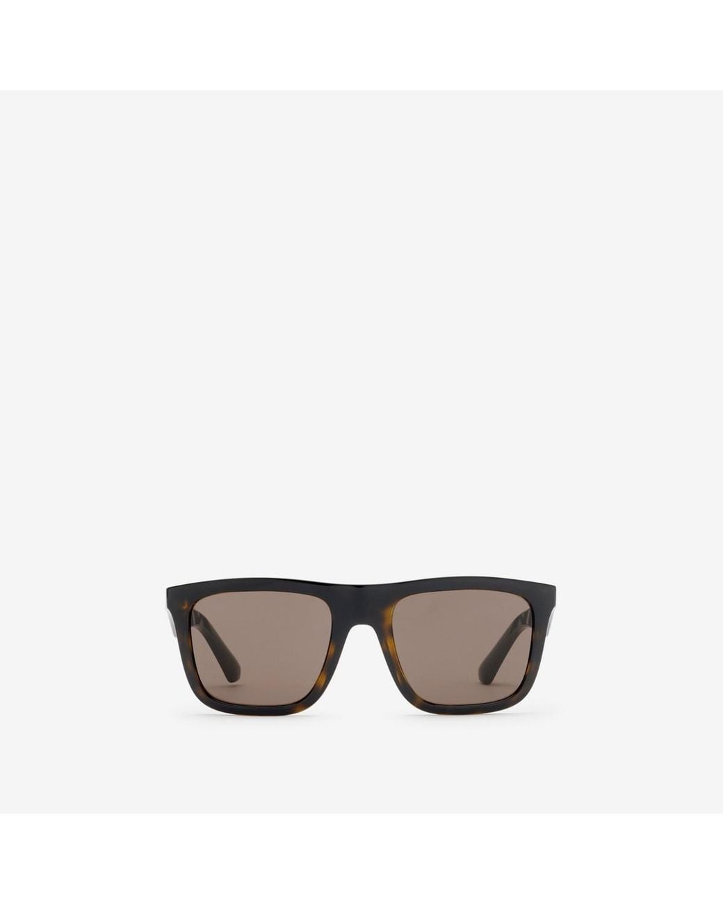 Burberry Embossed Check Square Sunglasses in Black für Herren