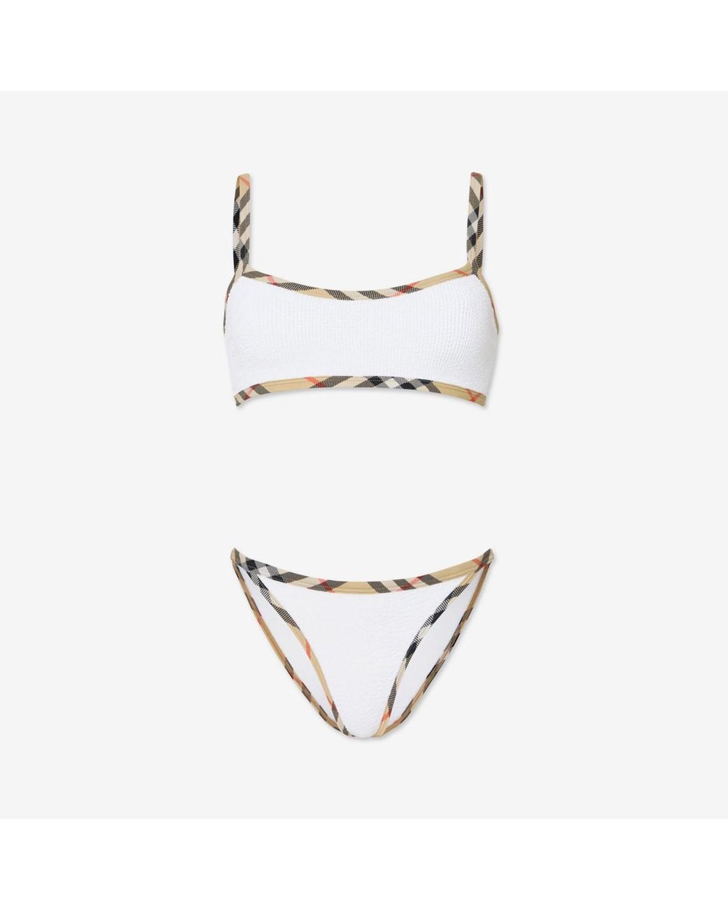 Hunza G Raspberry Metallic Burberry X Hunza G Tyler Bikini in Metallic | Lyst