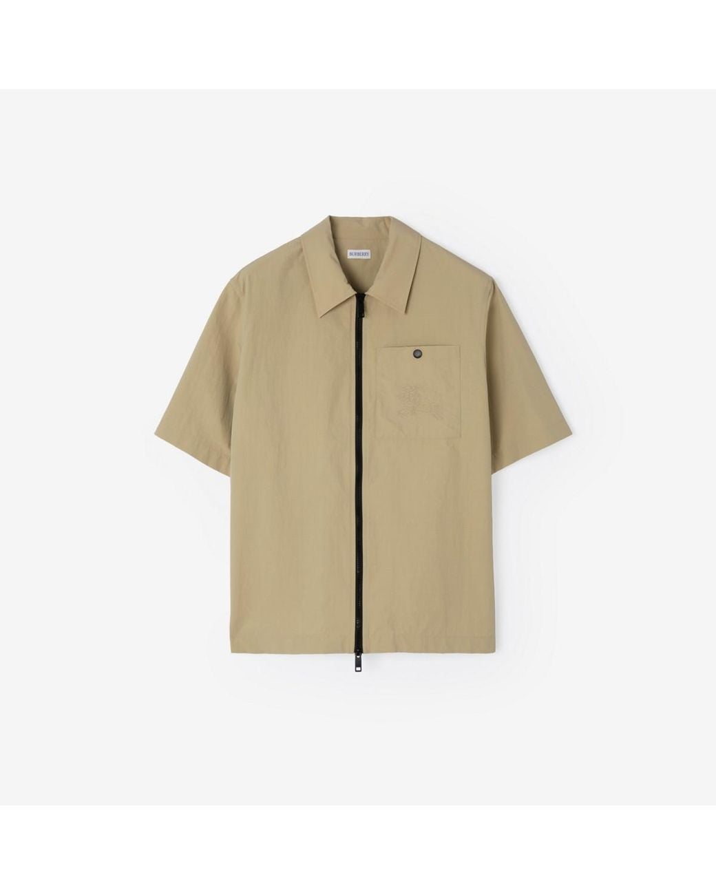 Burberry Natural Nylon Zip Overshirt for men