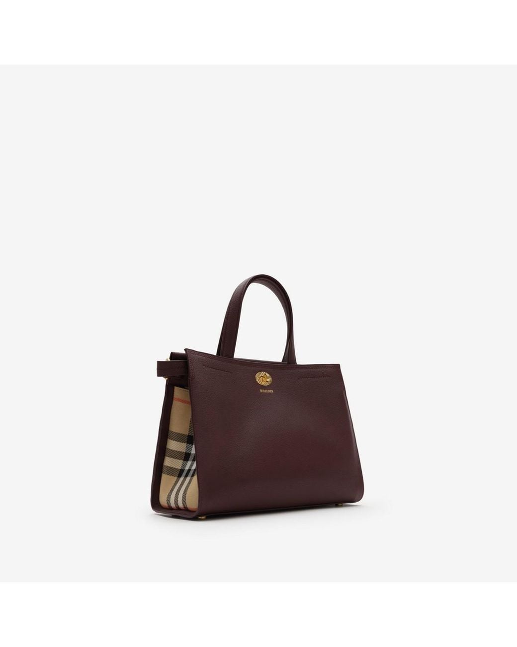 Burberry Brown Small Check Cotswolds Tote