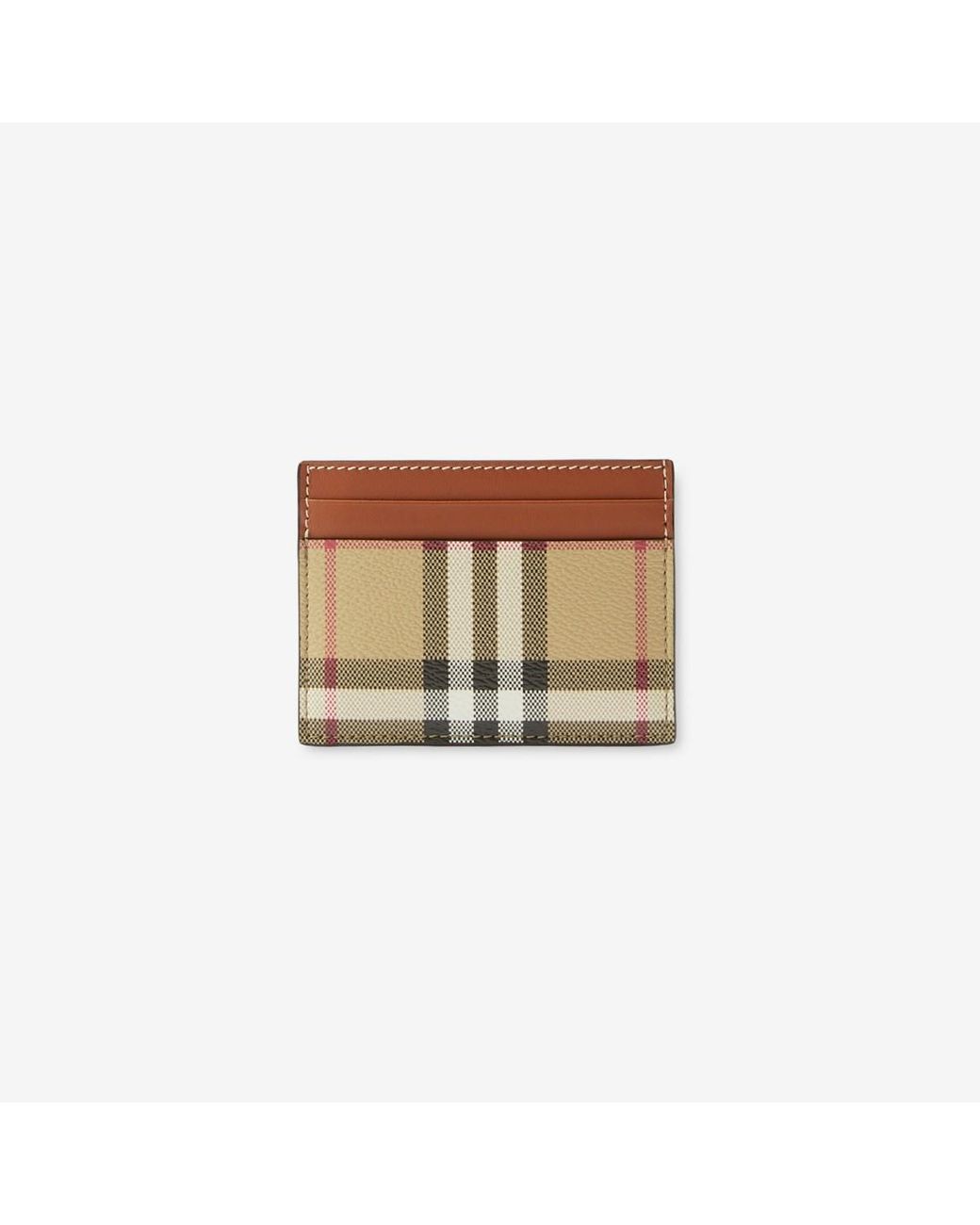 Burberry Natural Check Card Case
