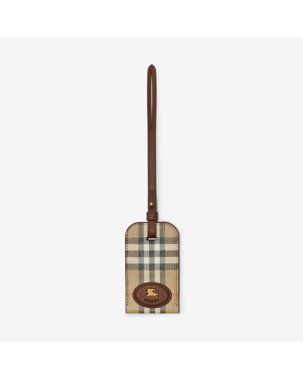 Burberry Metallic Check Luggage Tag for men