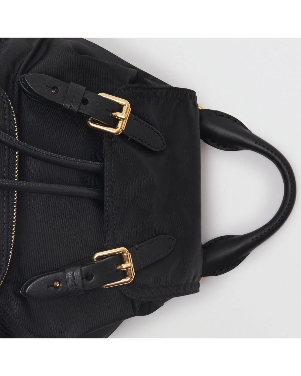 Burberry The Small Crossbody Rucksack In Nylon in Black Lyst