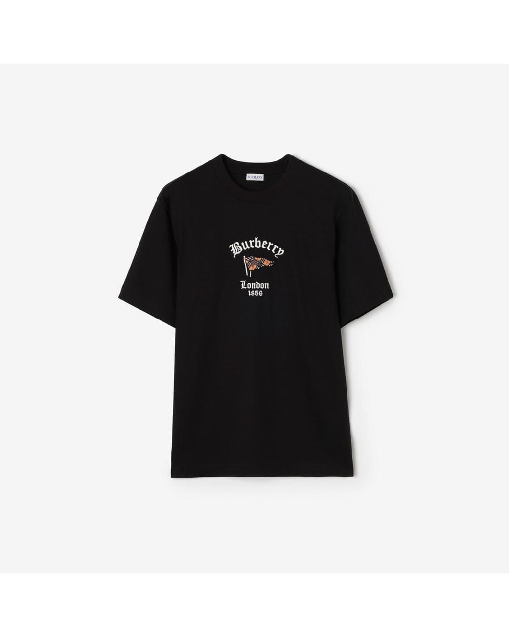 Burberry Black Cotton T-Shirt for men