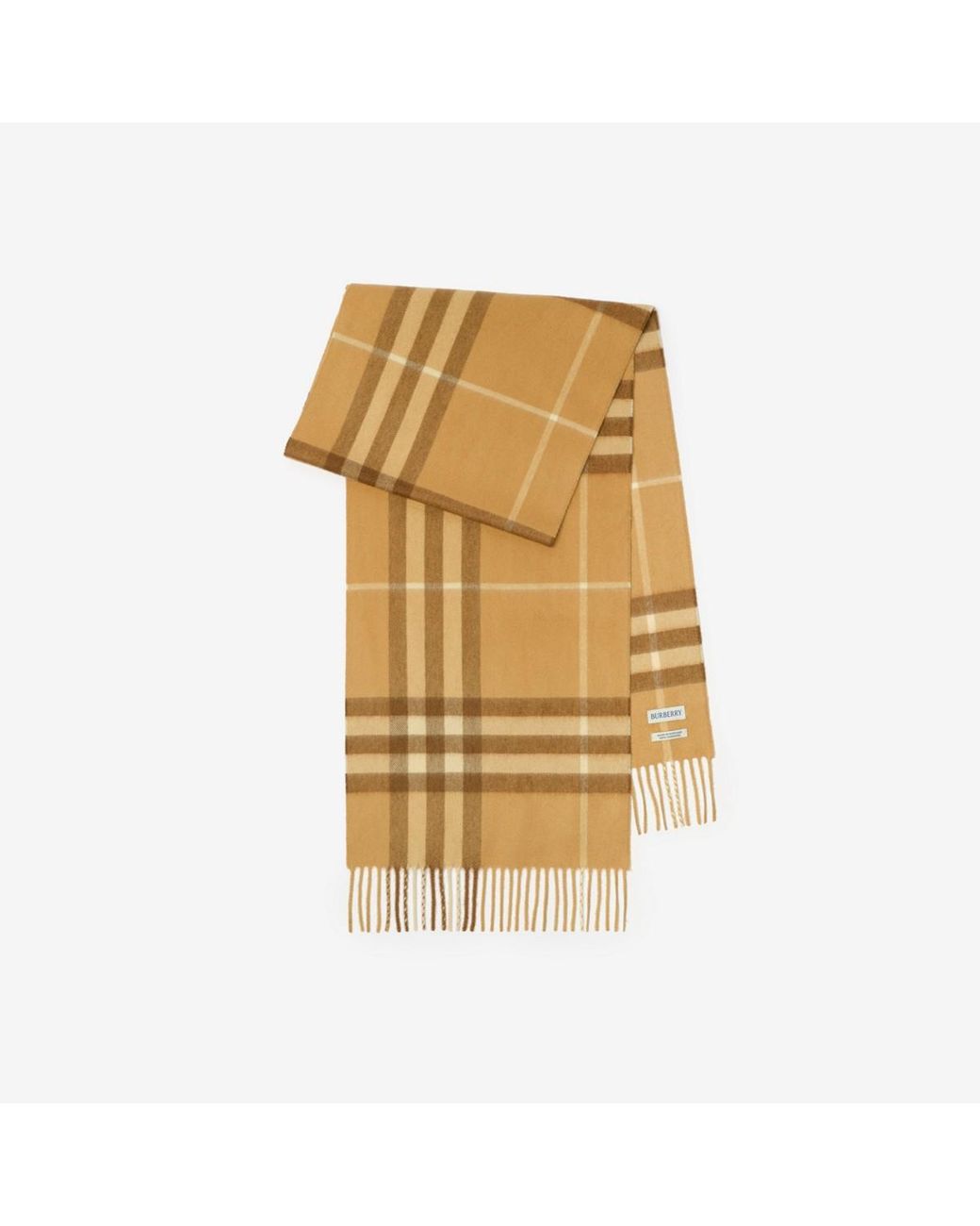 Burberry Metallic Check Cashmere Scarf